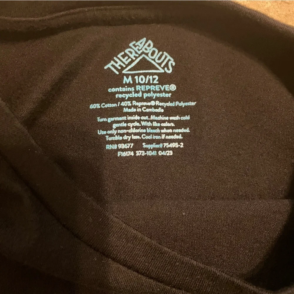 Thereabouts Solid Black Long Sleeve Shirt Size M
